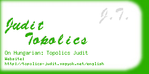 judit topolics business card